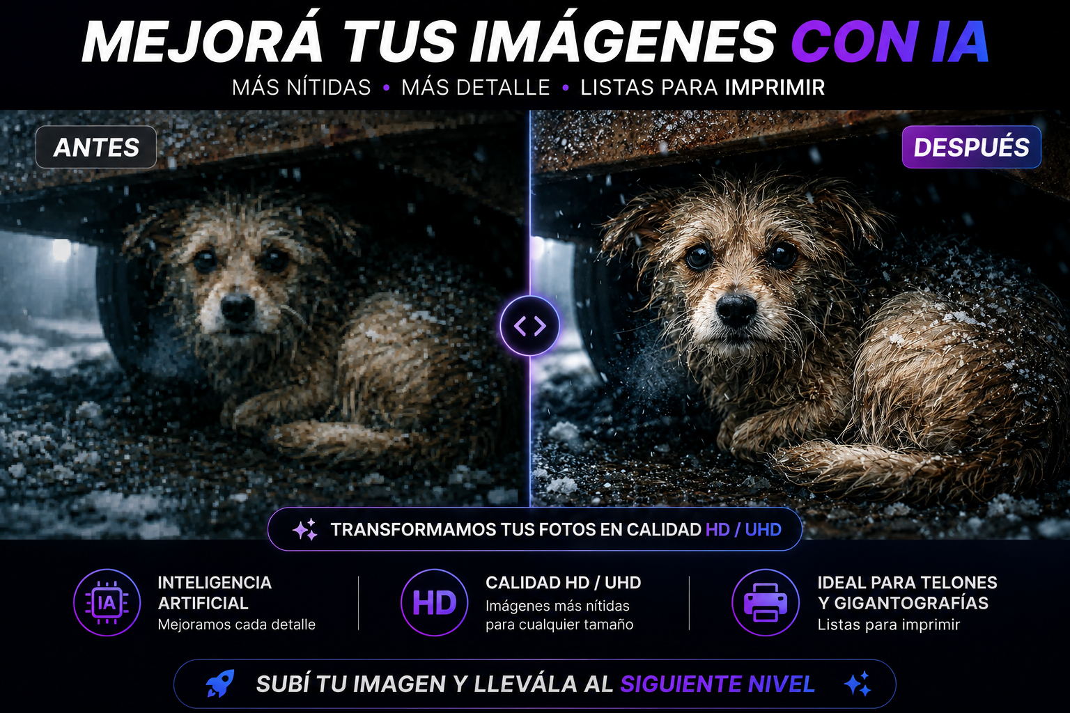 Mejorar imagen con IA