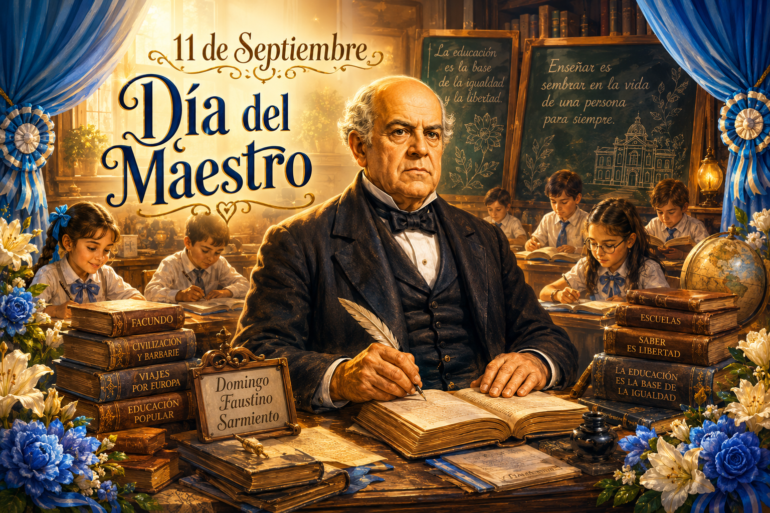 Telón Escolar Sarmiento